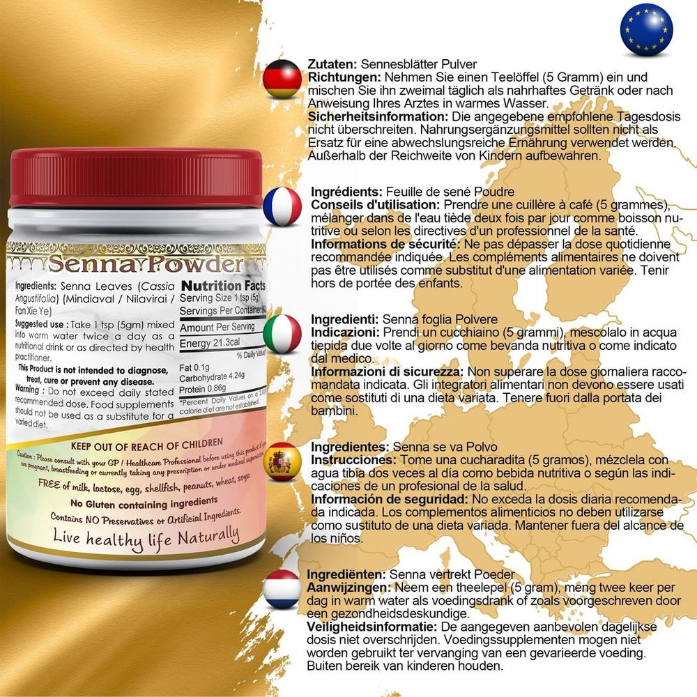 Senna Leaves Powder (Mindiaval) - Premium Quality Herbal Medicine for Traditional Wellness