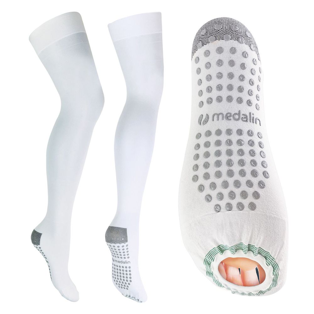 Medalin Saphena - 2 Pack Thigh High with Grips - (THG)
