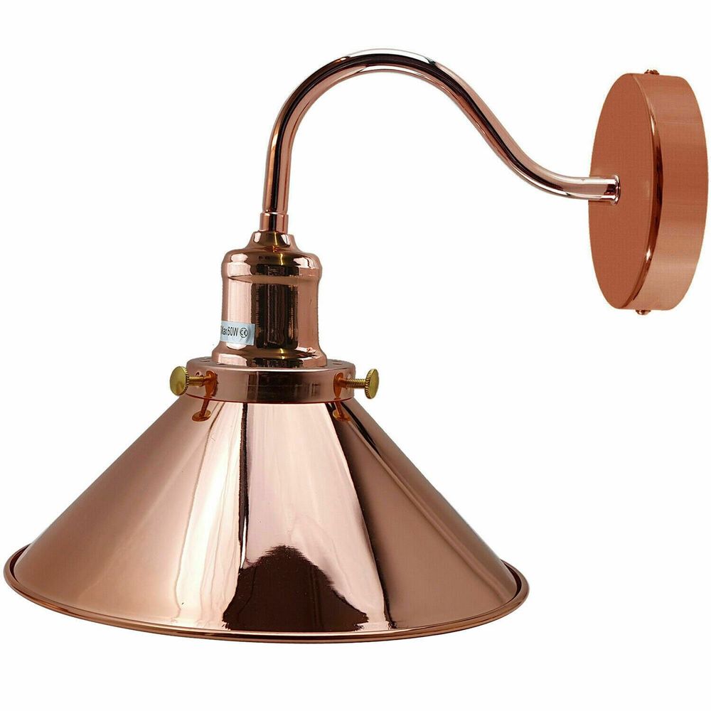 Vintage Industrial Wall Sconce Gooseneck Arm Indoor Lighting~1196