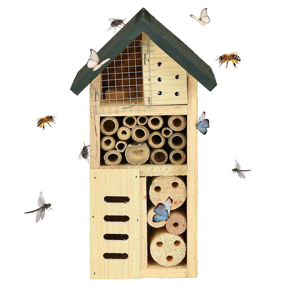 ASAB Insect Hotel Bug House Chalet Backyard Garden Outdoor Hanging Nesting