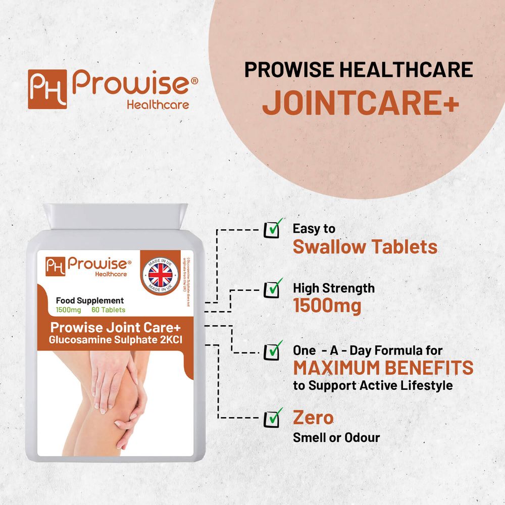 High Strength Glucosamine Sulphate 2KCL 1500mg - 60 Tablets I 2 Months Supply