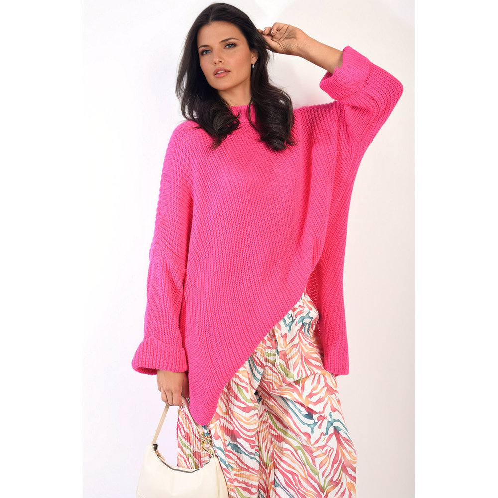 Melissa Oversized High Neck Knitted Jumper
