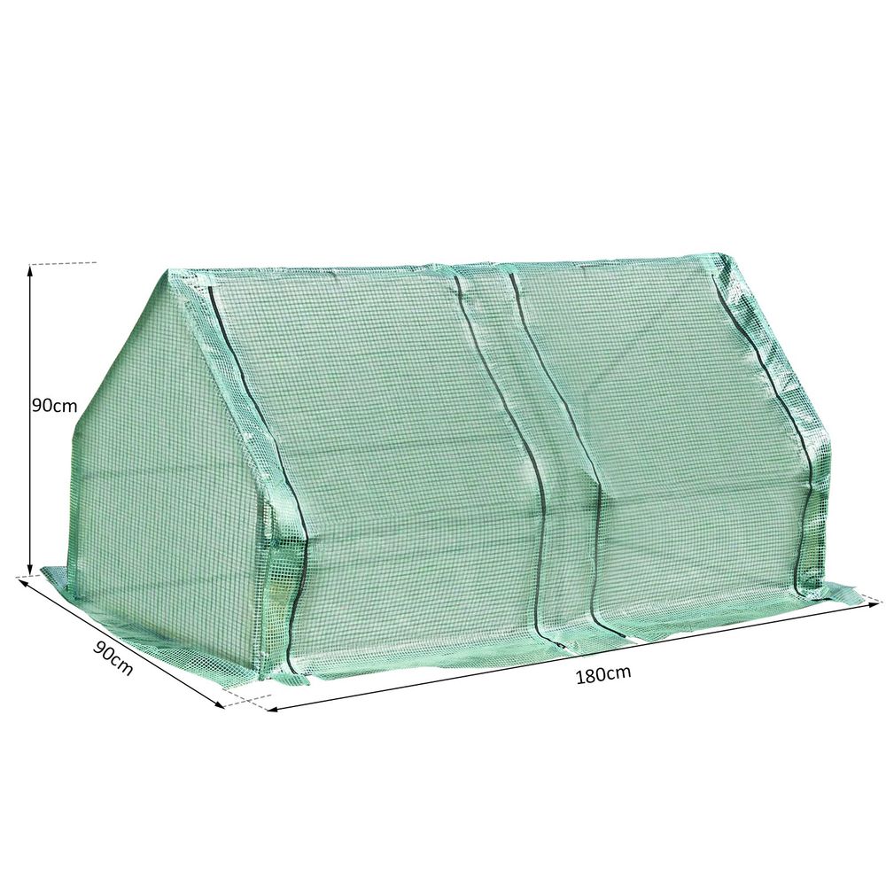 Portable Greenhouse Steel Frame | Grow Vegetables & Flowers | UV-Resistant Zipper Door Cover