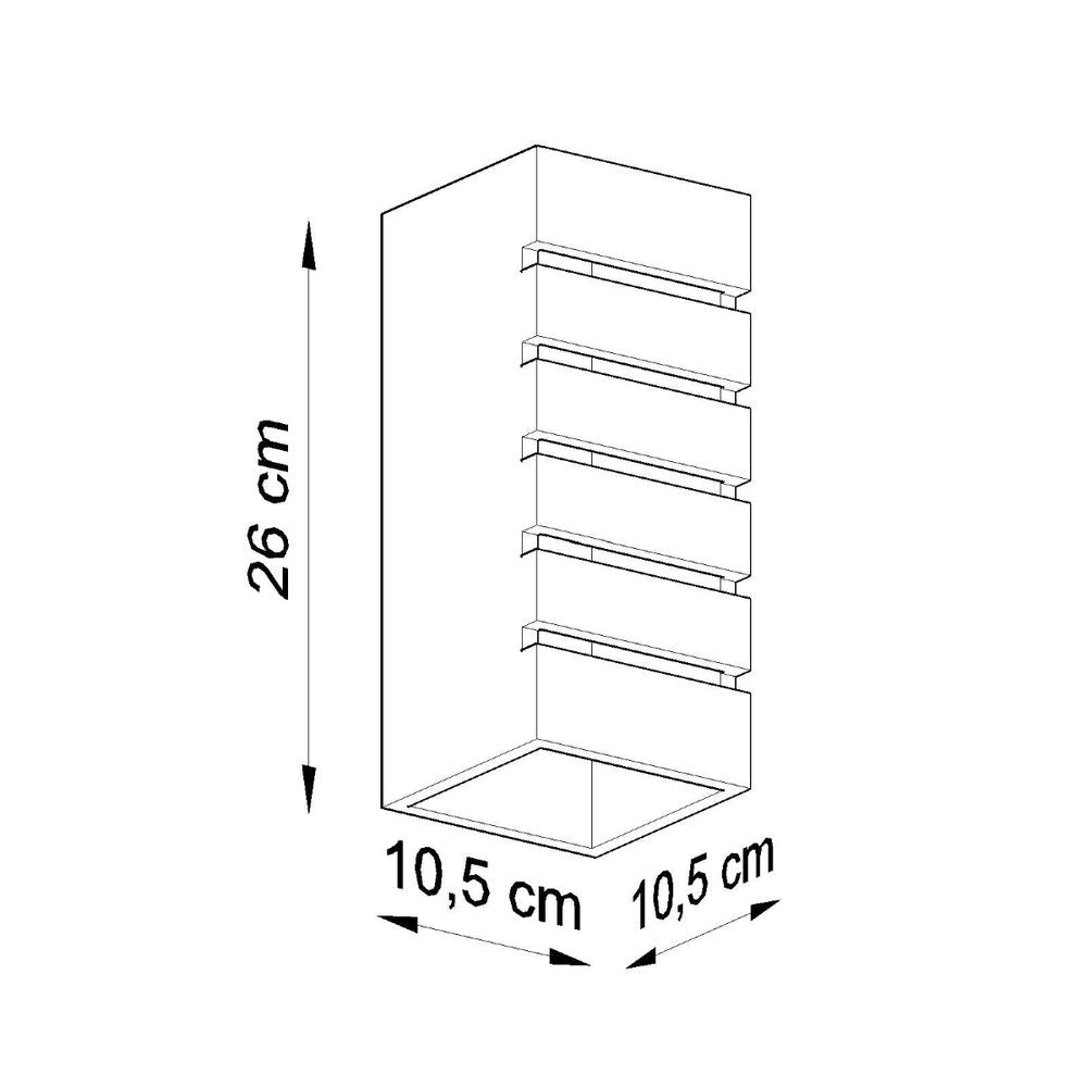 Premium Ceramic and Glass Wall Lamp - Modern Design - E27 Socket