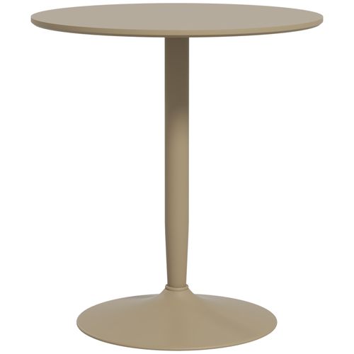 HOMCOM Round Dining Table w/ Steel Base, Non-slip Pad for Living Room