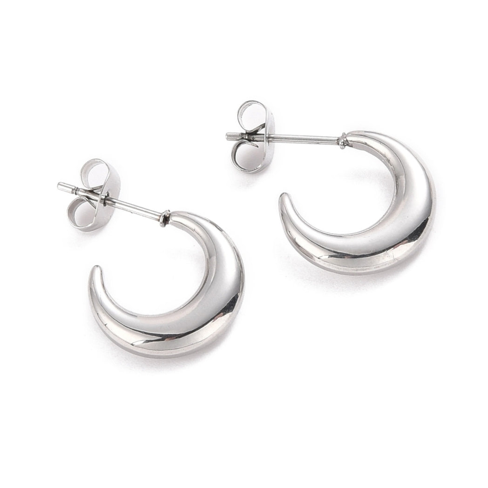 Moon Hoop Earrings | Ideal Birthday or Christmas Gift