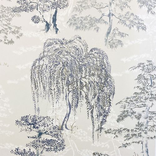 Oriental Garden Soft Blue sw12 wallpaper