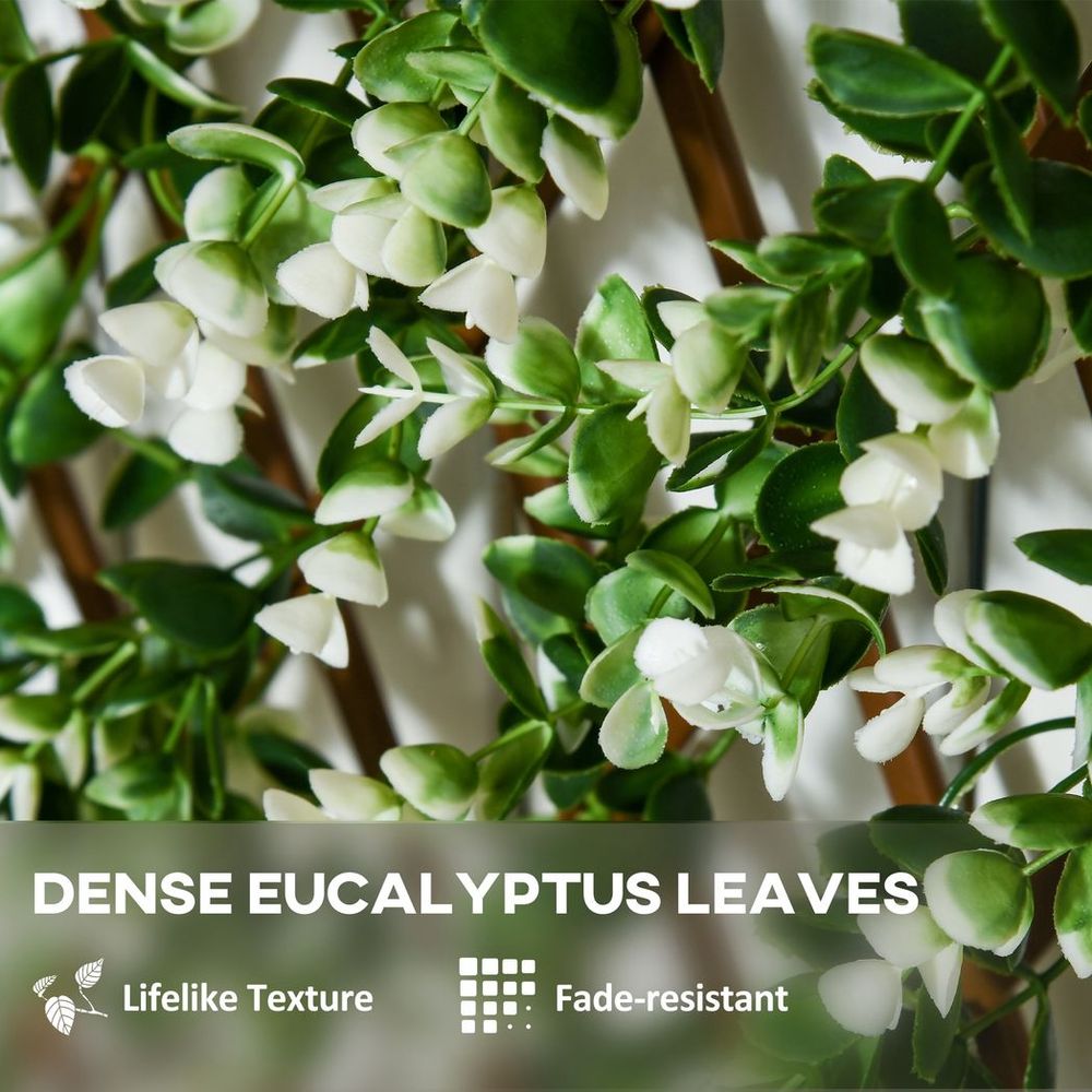 Outsunny Artificial Eucalyptus Decorative Trellis, 2m x 1m, High Quality