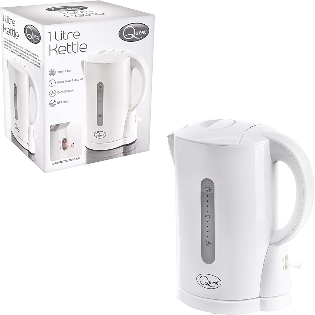 Quest 1L Jug Kettle - White