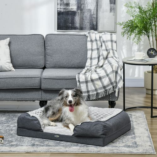 PawHut Dog Bed Calming Pet Bed Dog Mattress for Small Dogs