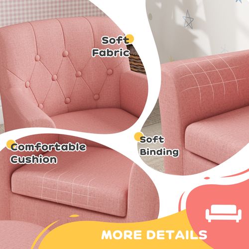 AIYAPLAY Kids Sofa Set with Footrest for Playroom Bedroom