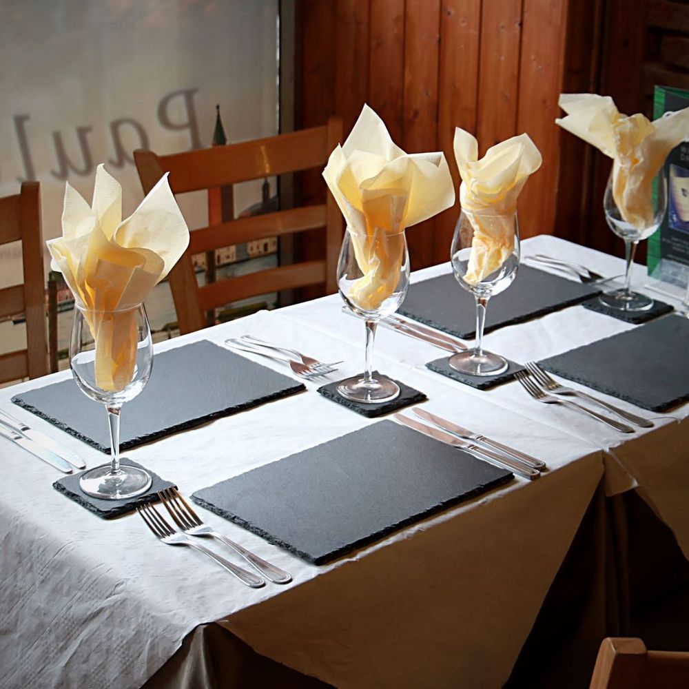 Premium Natural Slate Placemats & Coasters - Heat Resistant & Stylish | Maison & White