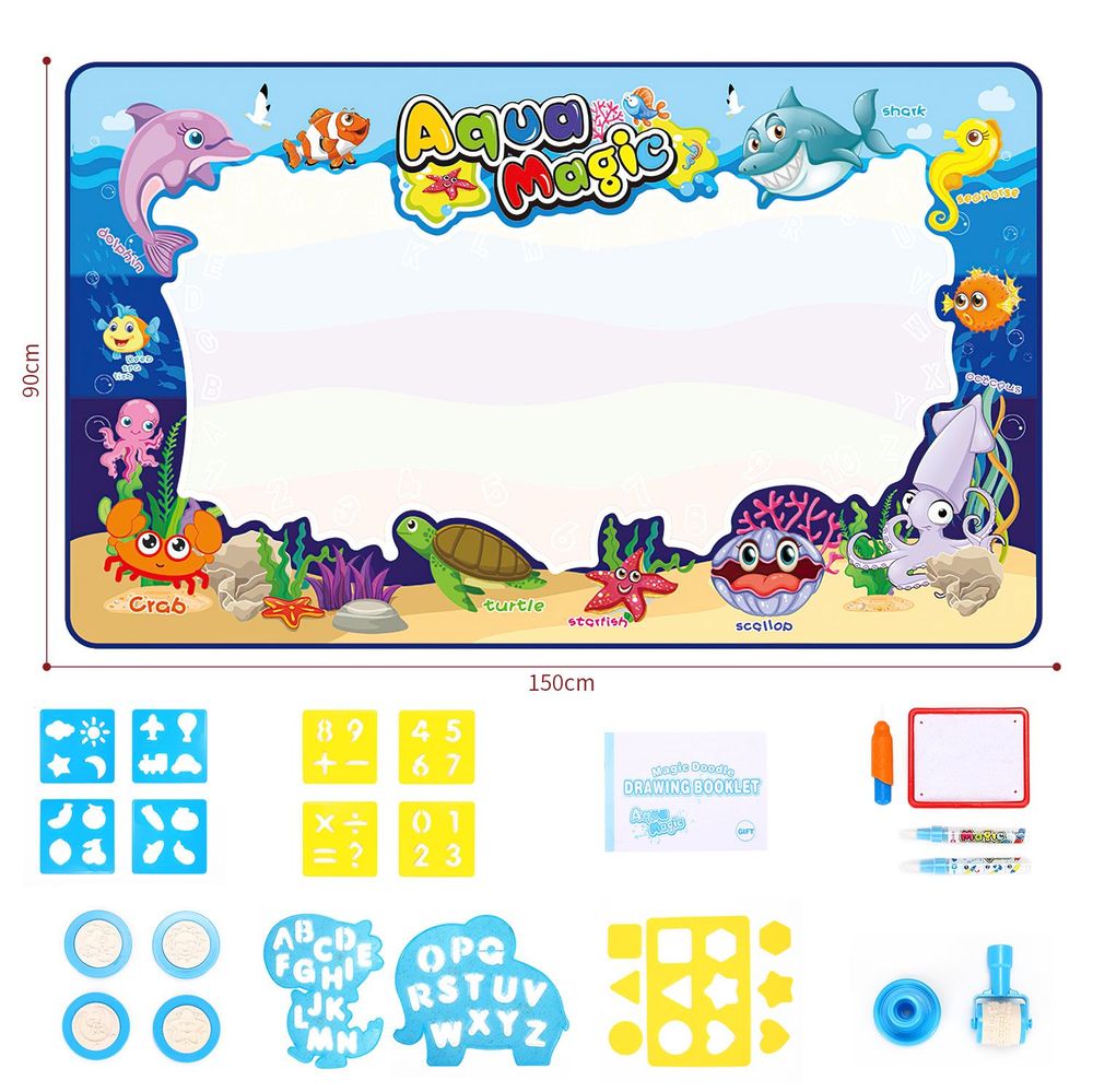 SOKA Deluxe Water Doodle Set - Large Drawing Area, Abundant Accessories, Non-Toxic & Eco-Friendly - Perfect Gift!
