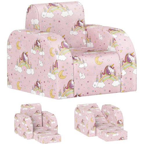 AIYAPLAY Kids Armchair, Foldable Toddler Chair for Bedroom