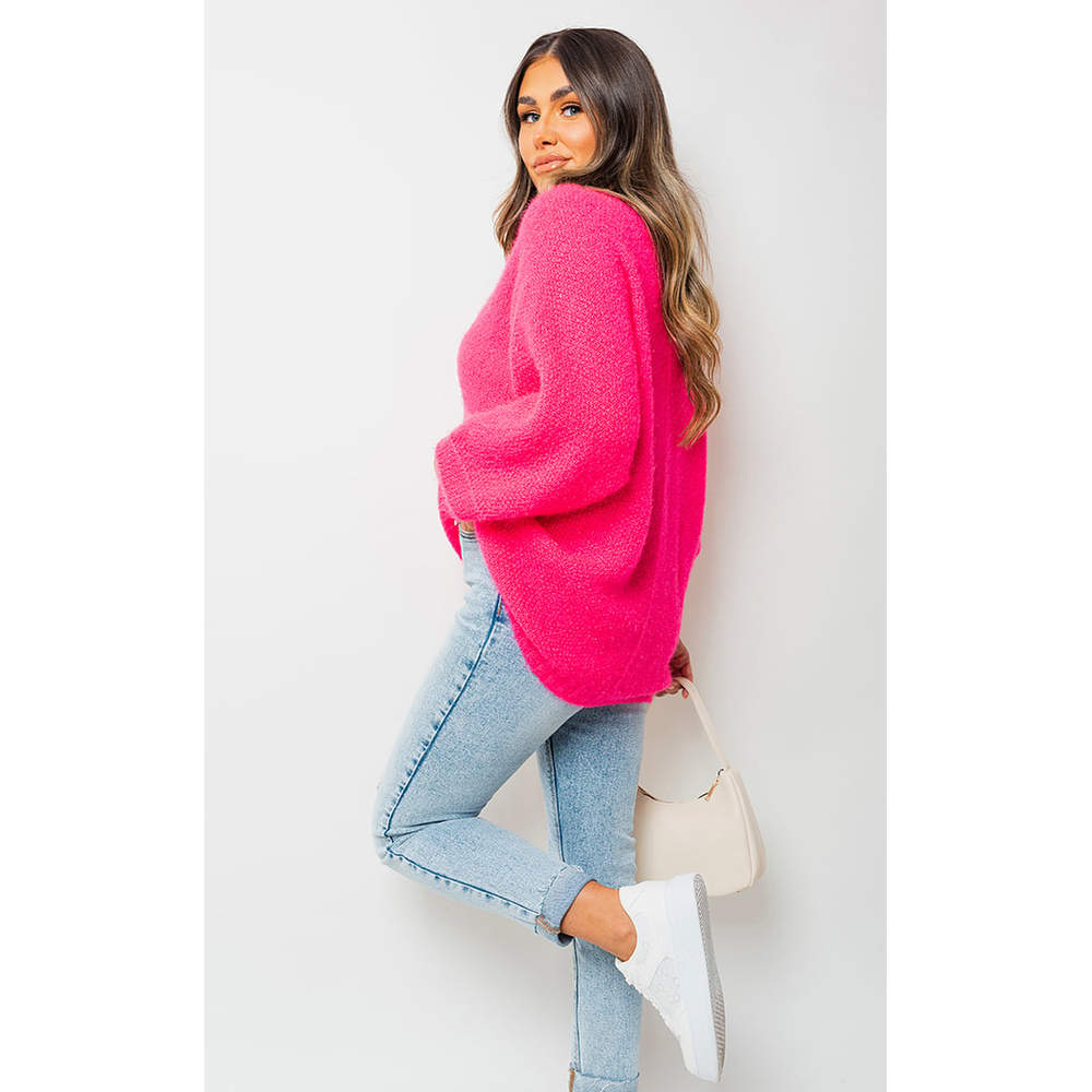 Cozy V-neck Knit Jumper - Sophisticated & Comfortable - High Quality