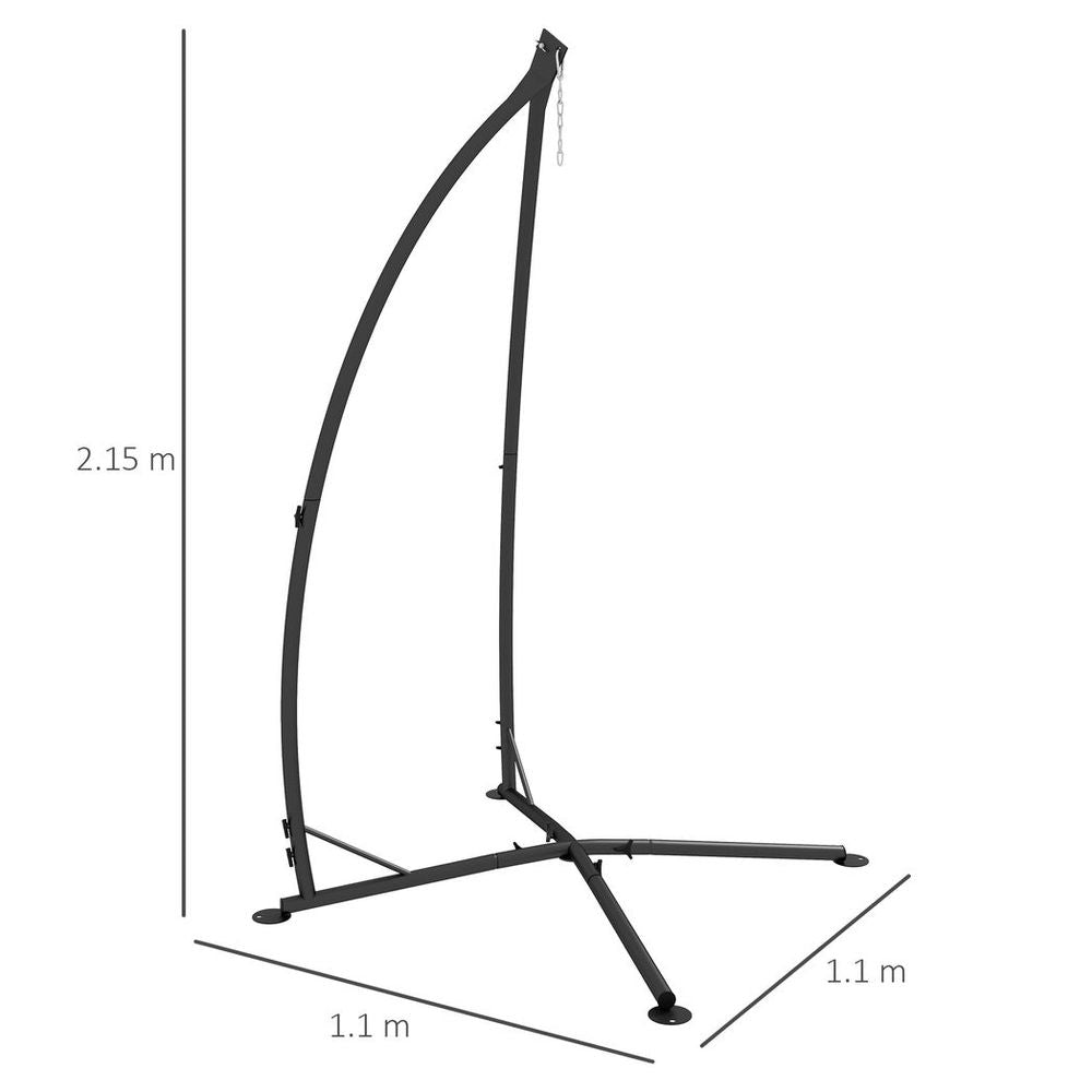 Outsunny Metal Hammock Chair Stand - Black (Stand Only)"
Title limit: 59 characters.