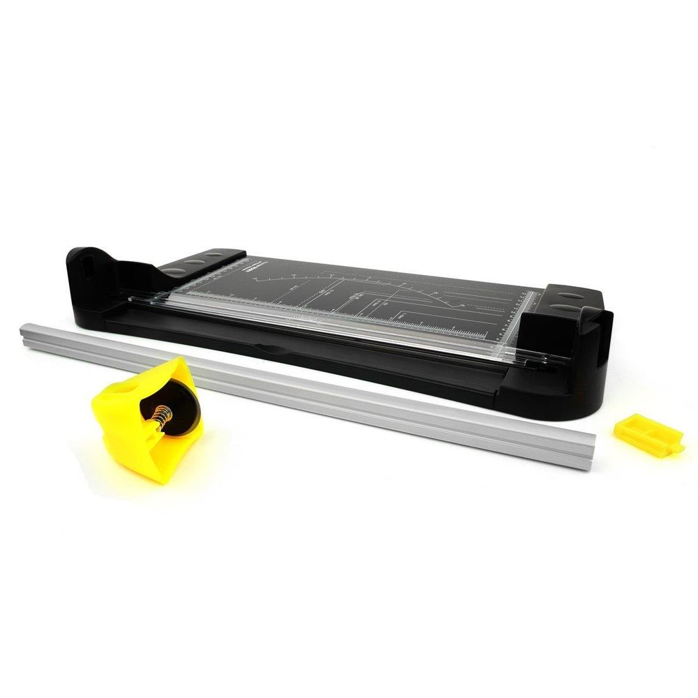 Deluxe A4 Paper Trimmer - 10 Sheet Capacity - Straight Cut Blade - Durable Metal Table - Non-Slip Feet - Precision Cutting