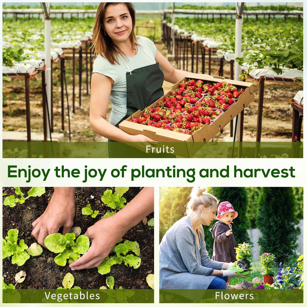 Portable Mini Greenhouse | Steel Frame & PE Cover | 180x90x90cm | Ideal for Small Spaces