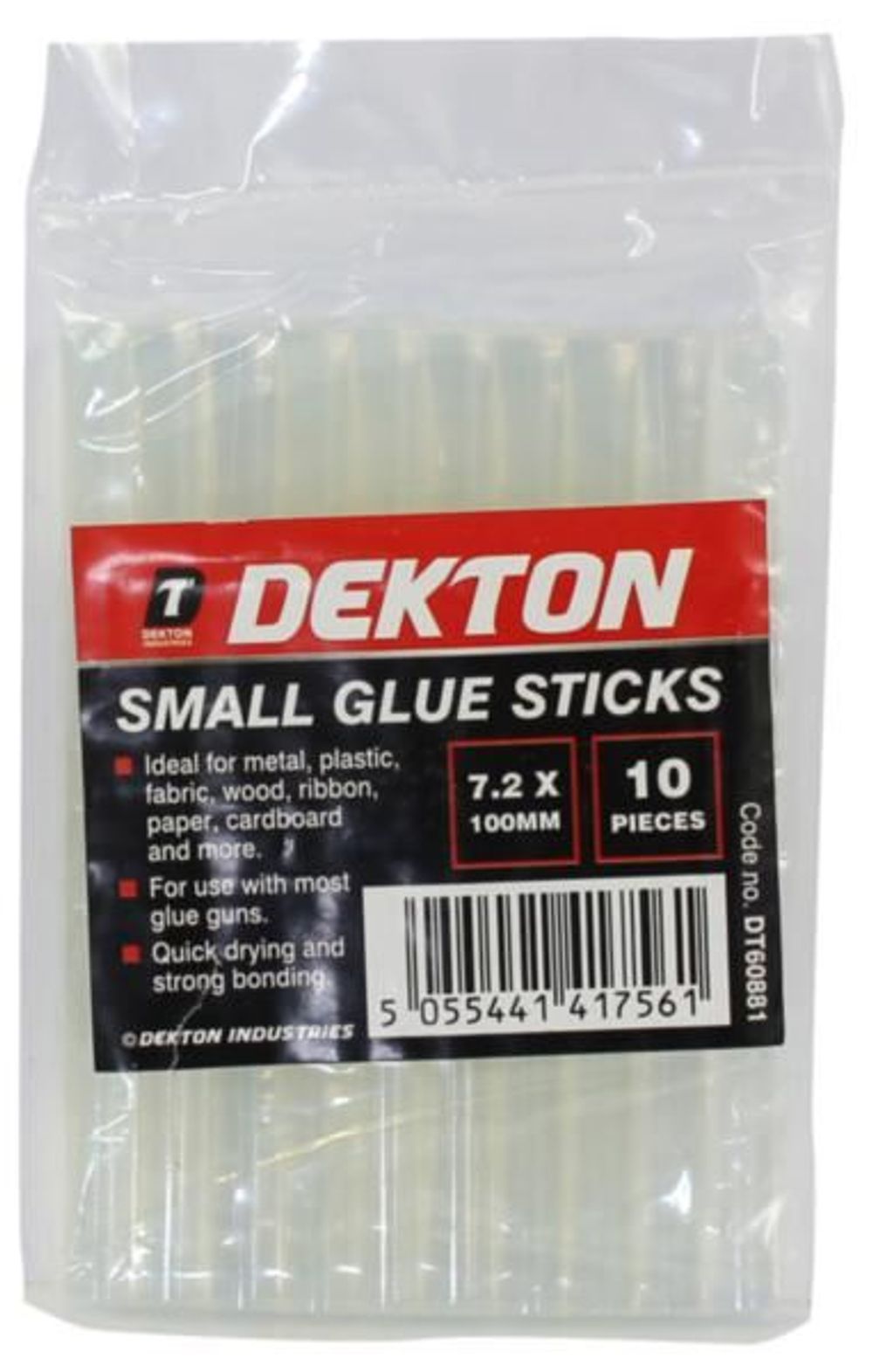 High Quality Dekton Hot Glue Sticks - 10 Pack - 7.2x100mm (10 GLUE STICKS)