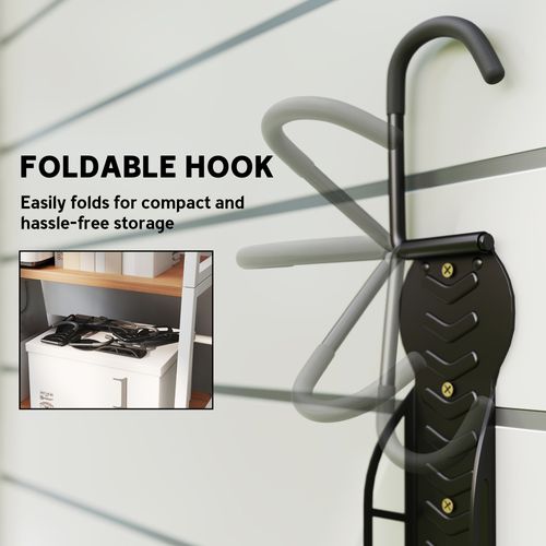 SPORTNOW 4 Pack Bike Rack, Wall Mounted Bike Hooks for Garage