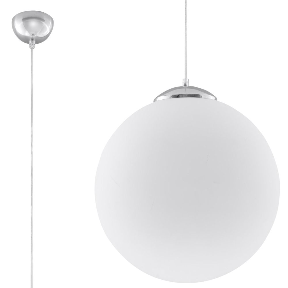 Minimalistic Pendant Lamp - Steel, Glass Ugo Design