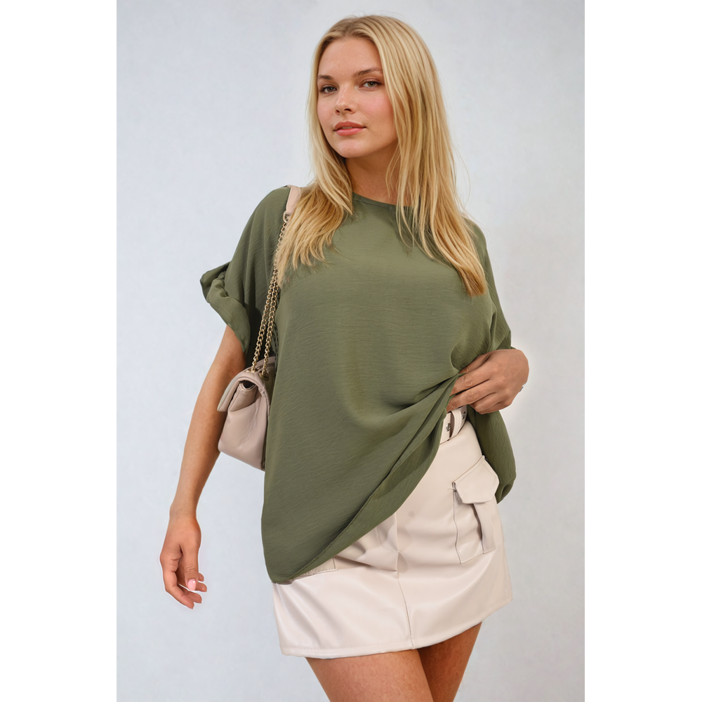 Playful Elegance: Alexandra Frill Sleeve Top - High-quality, versatile and stylish. Elevate your outfit today!