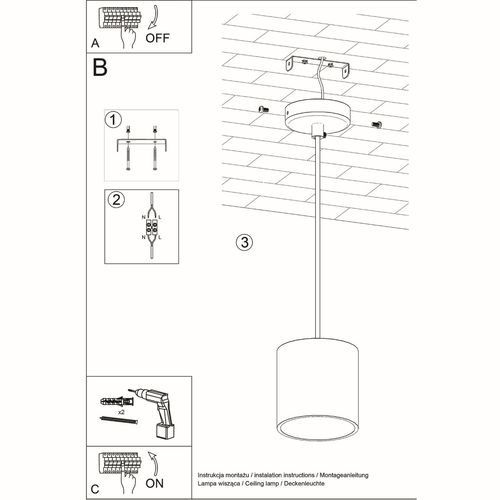 Pendant lamp aluminum Orbis modern Design GU10