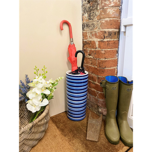 Horizontal Striped Umbrella Stand
