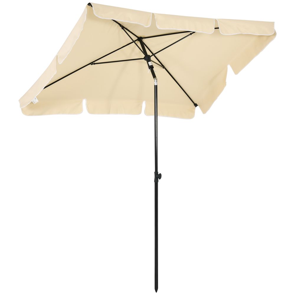 Premium Aluminium Tilting Sun Parasol - High Quality Rectangular Umbrella for Garden Patio - Free Shipping