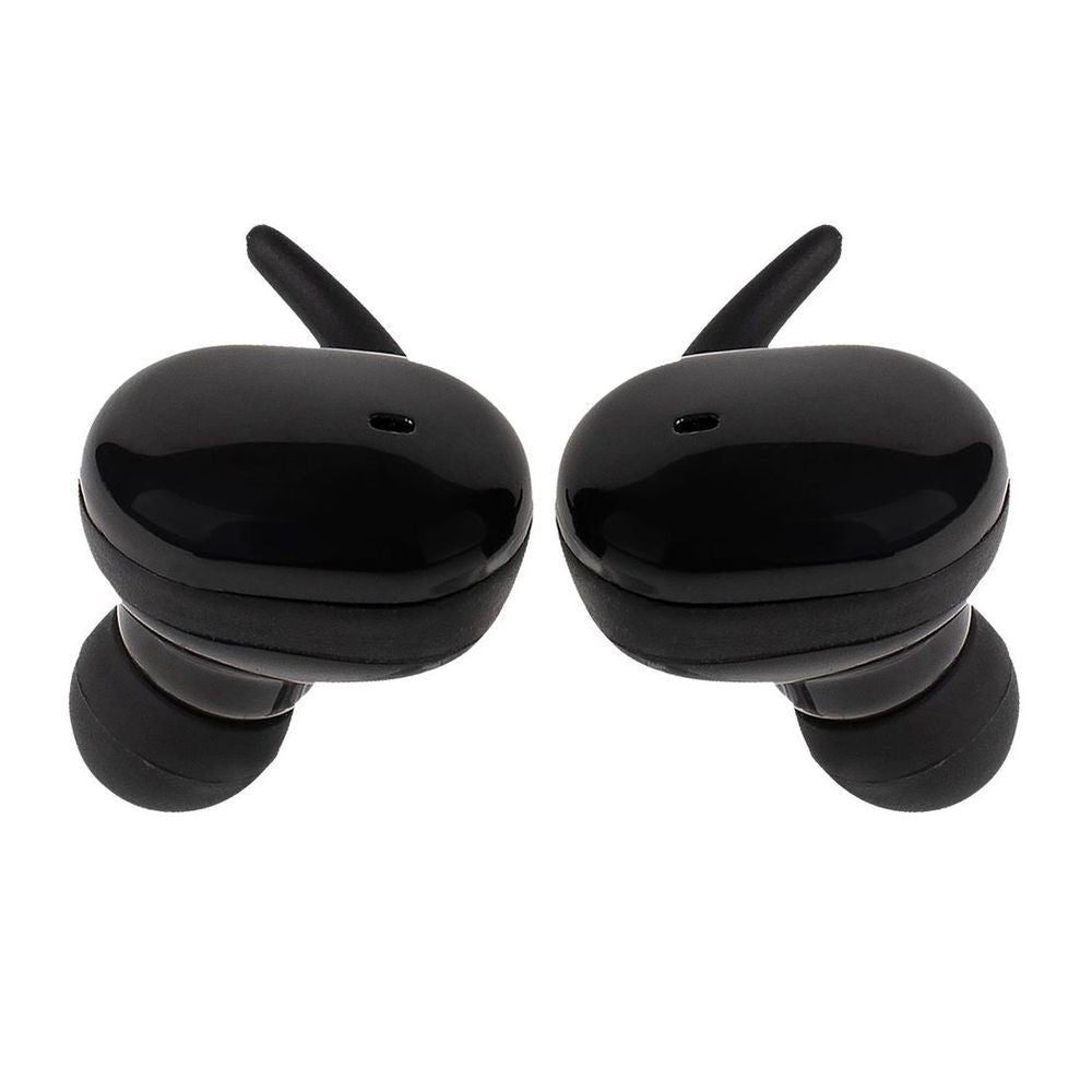 Vybe TWS Sports Earbuds - 3H Playback, Charging Case & LED Indicator - Black