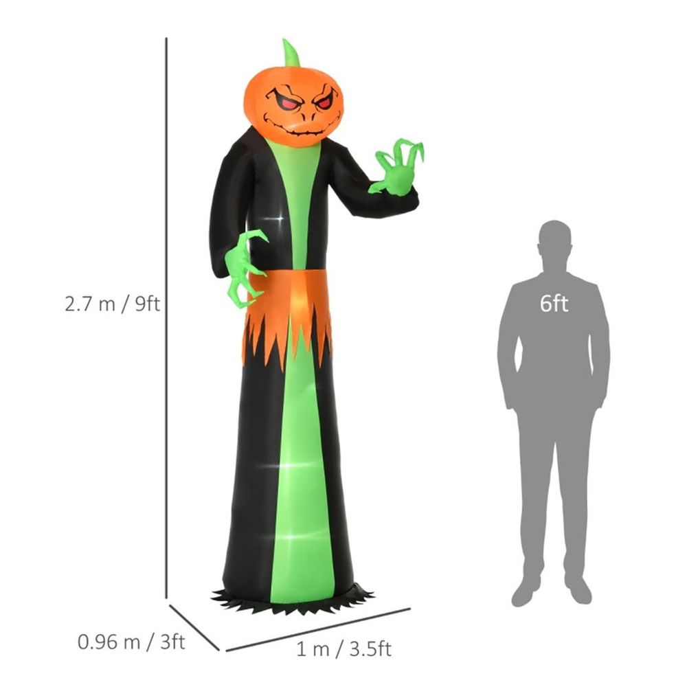 Halloween Decoration Inflatable Pumpkin Ghost 100W x 96D x 270Hcm