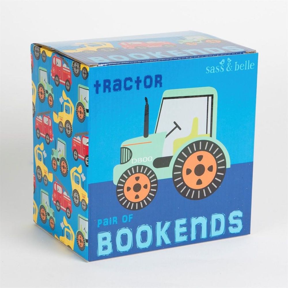 High-Quality Green Tractor Bookends