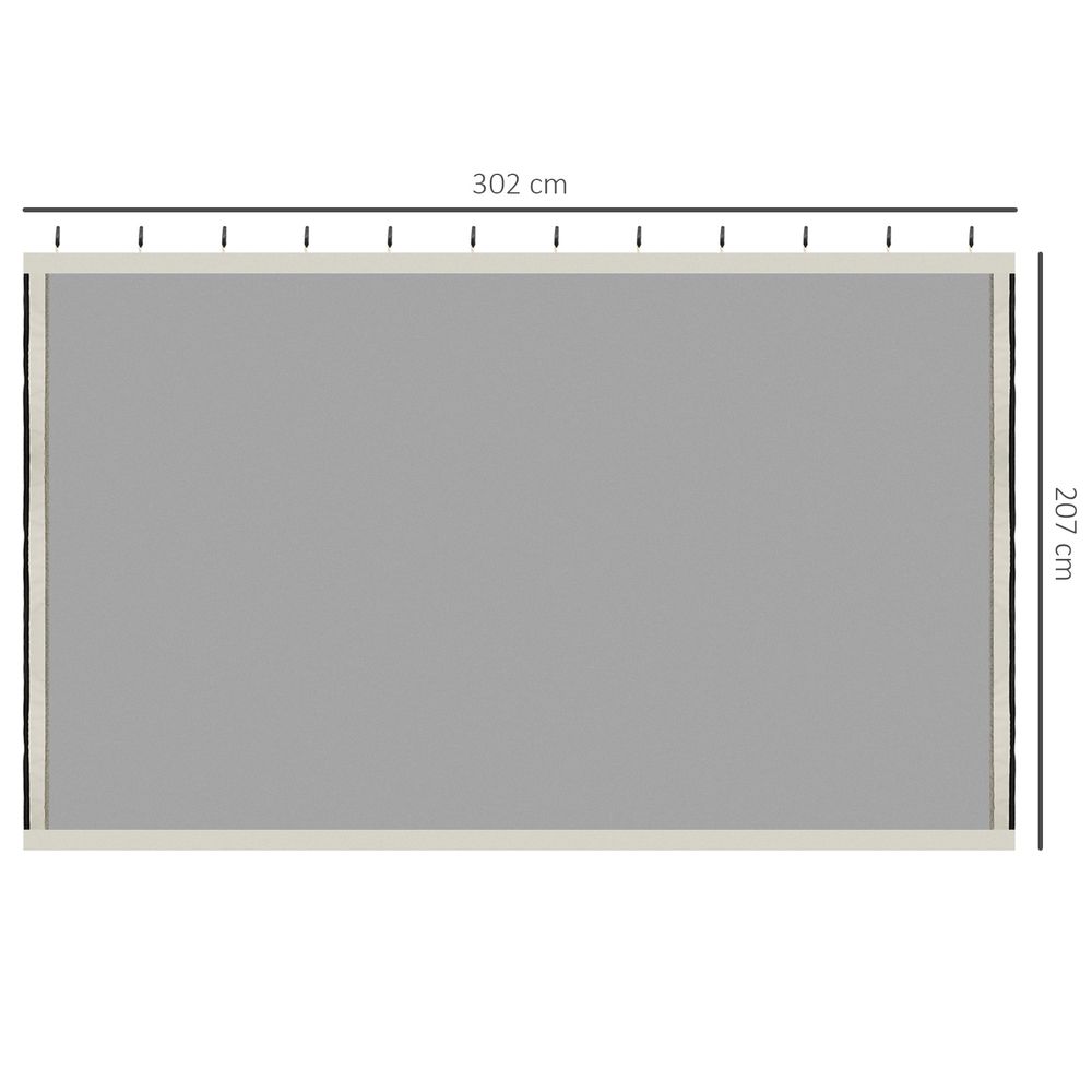 Universal Replacement Mesh Netting Screen Walls fits 300cm x 300cm Gazebo