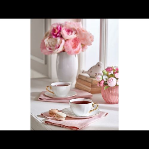 Poem Tea Cup and Saucer Set - Mint Green