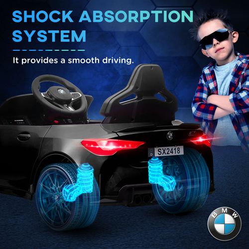 AIYAPLAY 12V BMW M4 Licensed Kids Electric Car w/ Remote, Suspension