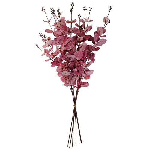 80cm Pink Eucalyptus Foliage Stem