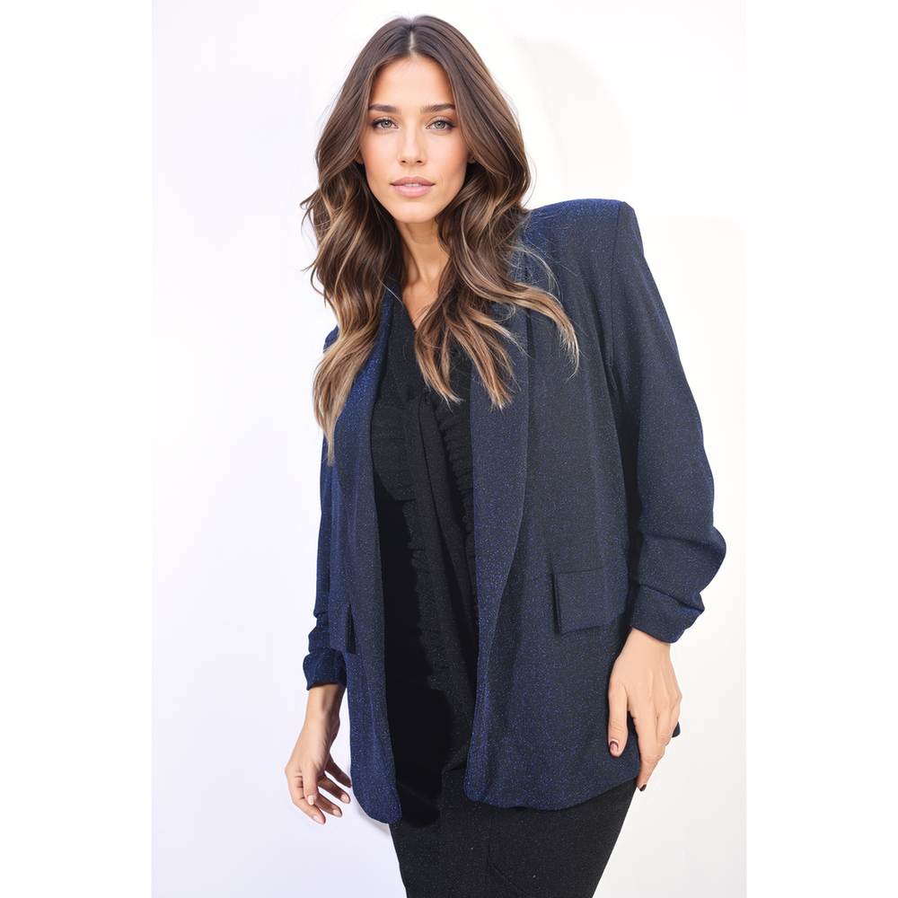 Paisley Oversized Glitter Blazer Jacket - Sparkle and Shine in Style! ✨