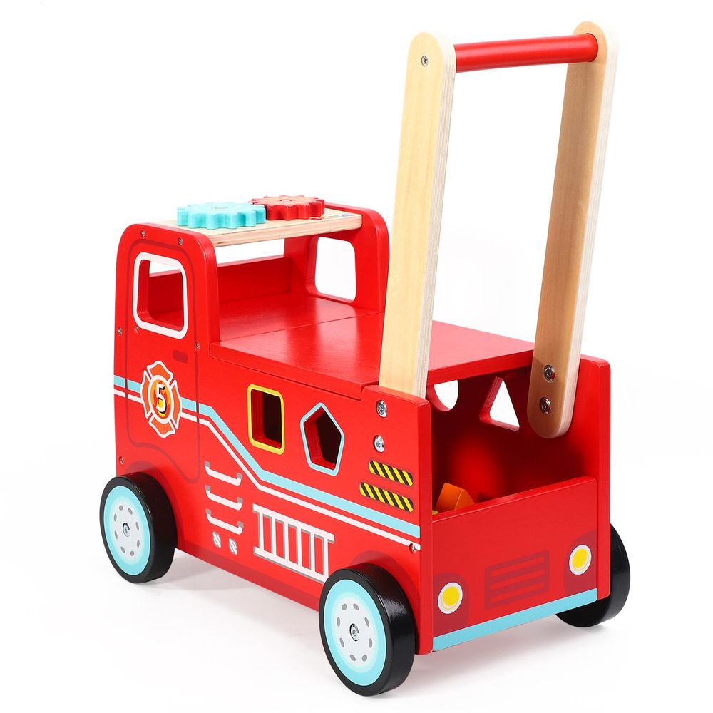 Kids Ride-On Fire Engine | Durable & Realistic Toy for Imaginative Play Baby Walker
