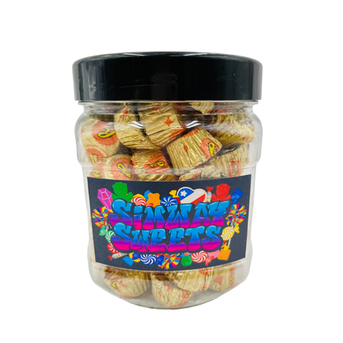 Simway Sweets Jar 755g - Reese's Peanut Butter Cups - Individually Wrapped American Chocolate - Approximately 70 Pieces