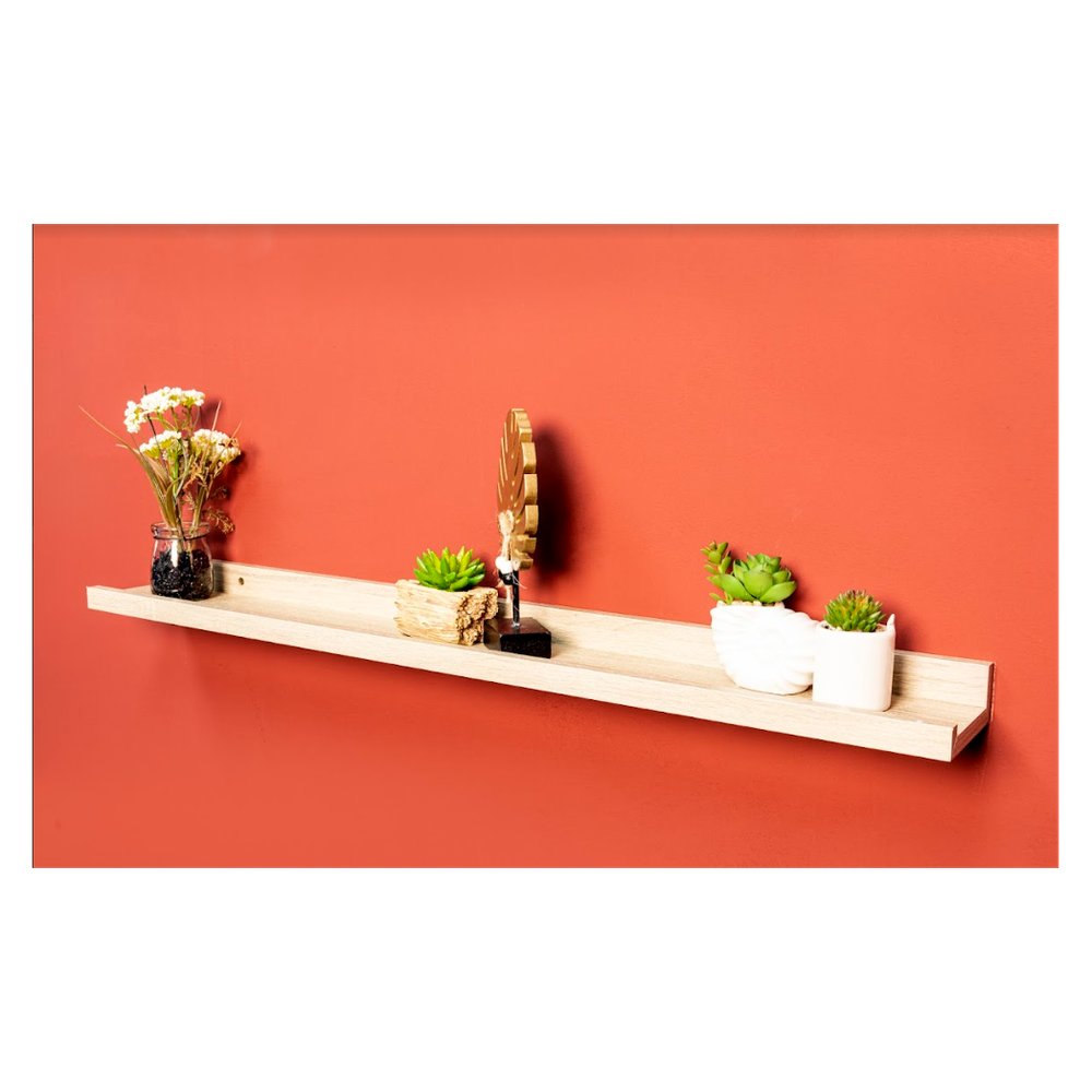 Premium OAK Floating Wall Shelf - Set of 2 | Quality MDF | 80cm | Professional Seller