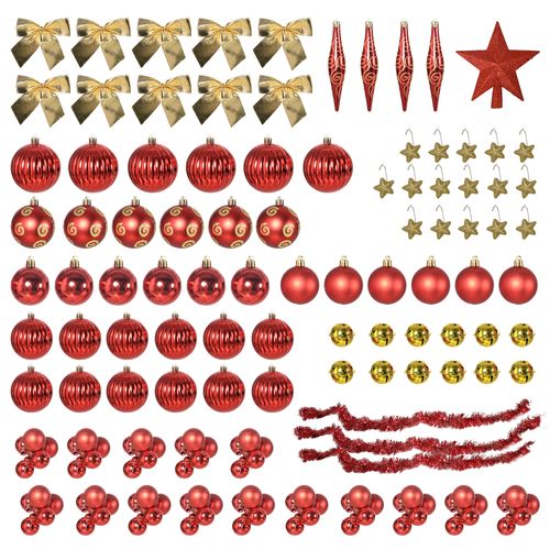 HOMCOM 6ft Artificial Decorated Christmas Tree with LED Lights, Auto Open