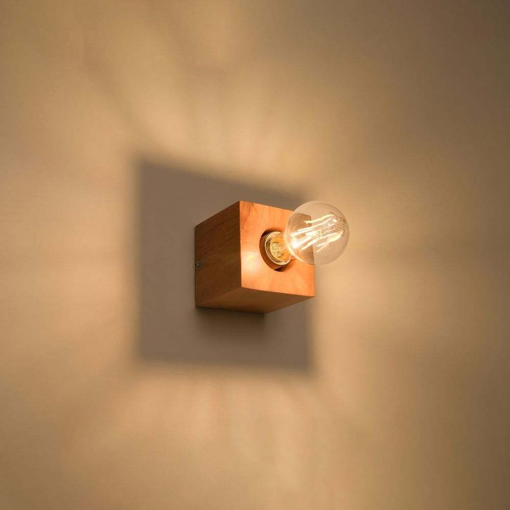 Wall lamp wood Ariz Scandinavian Design E27