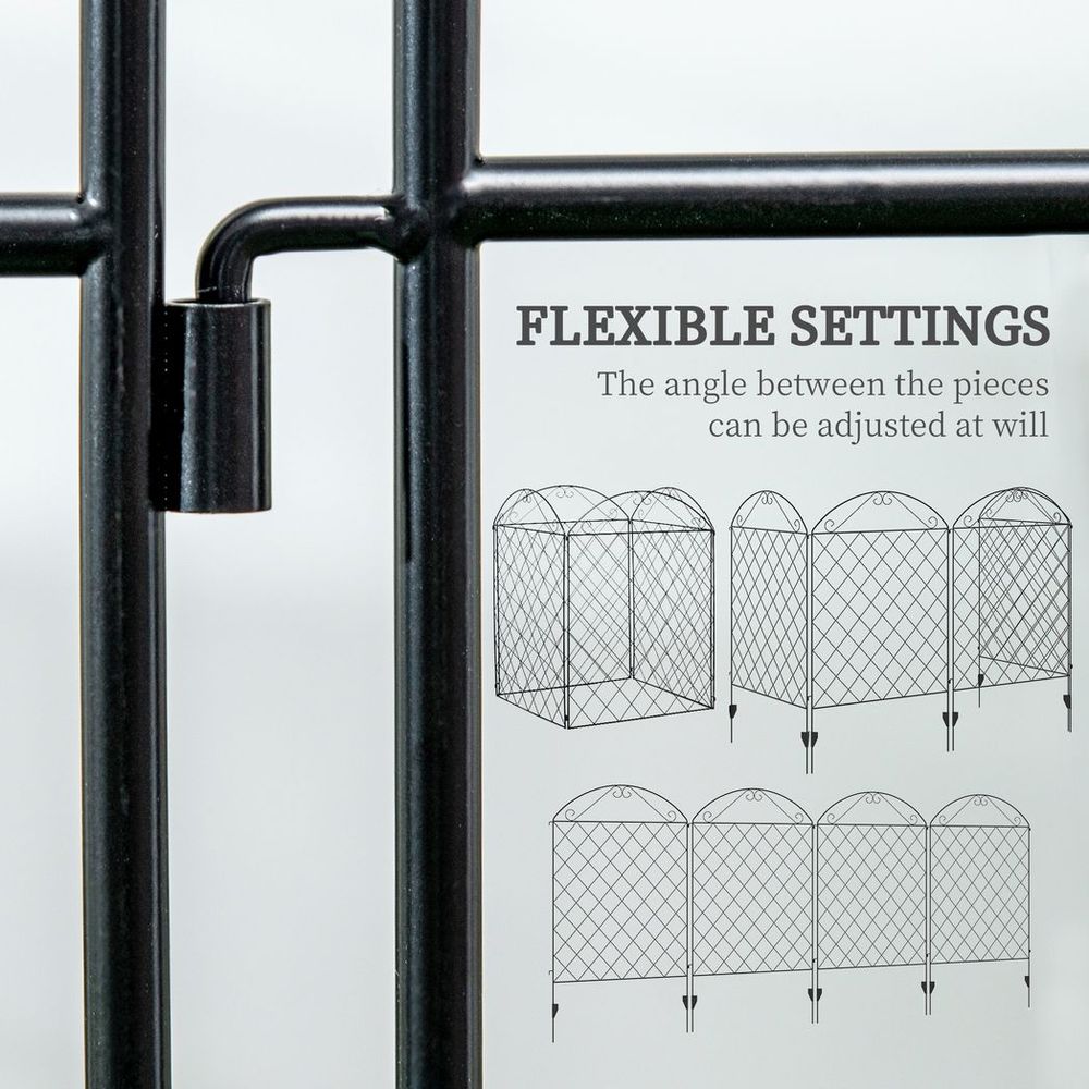Elegant Garden Fence Panels, Animal Barrier & Flower Bed Border Edging - Best Quality!