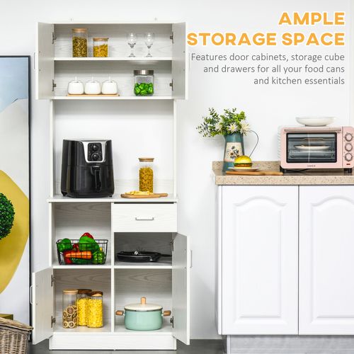 Kitchen Pantry Cupboard Kitchen Storage Cabinet  71W x 41D x 178Hcm