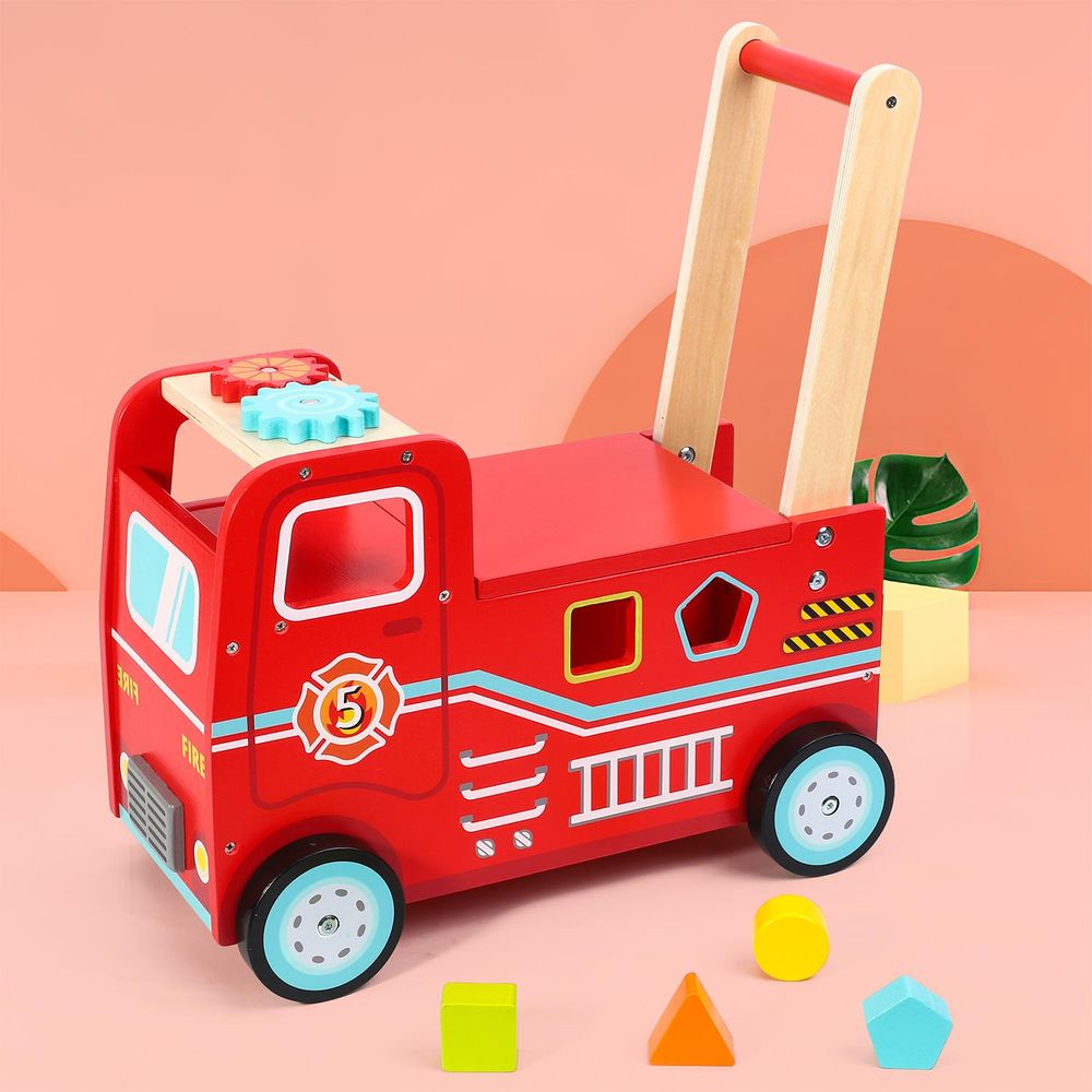 Kids Ride-On Fire Engine | Durable & Realistic Toy for Imaginative Play Baby Walker