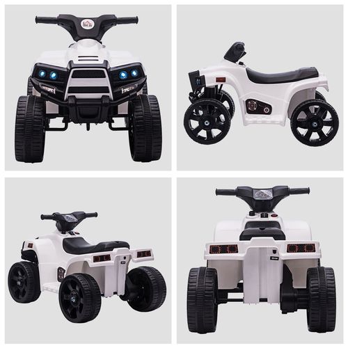 6 V Kids Ride on Cars Electric ATV for 18-36 months Toddlers Black䗧