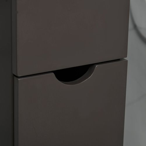 HOMCOM Tall Bathroom Storage Cabinet with Shelf and Drawers, Brown