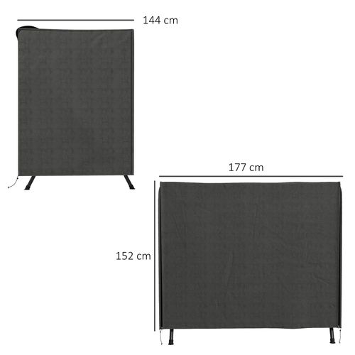 Outsunny Garden Furniture Protector Patio Swing Chair Cover Large Outdoor Grey