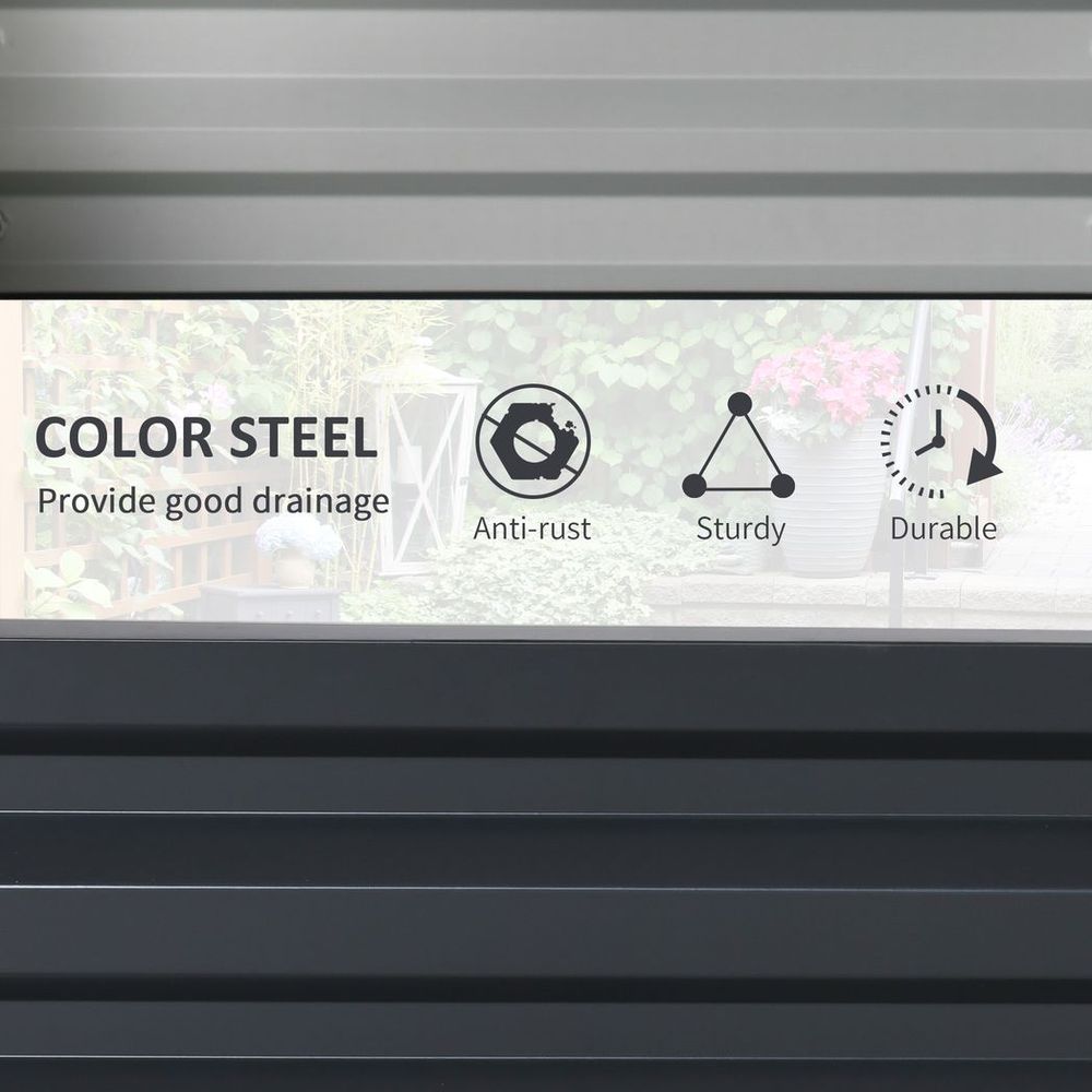 Premium Steel Raised Bed Planter Box | 120x60cm | Modular Design | Ideal for Vegetables & Flowers