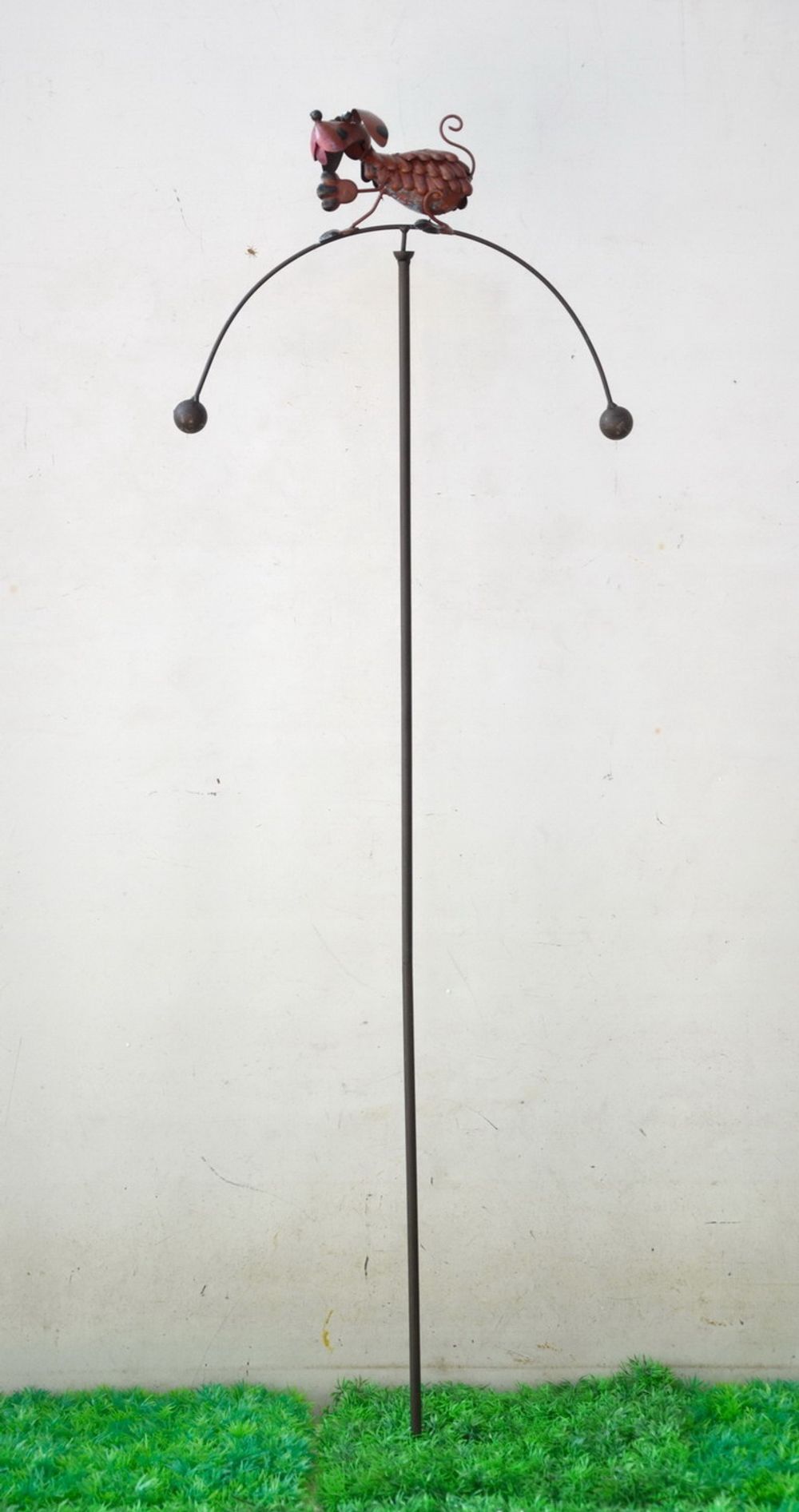 Premium 45" Metal Dog Garden Stake - High-Quality, Captivating Décor